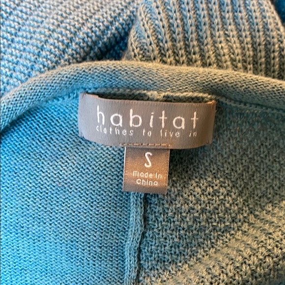 Blue Ribbed Knit Sweater - Picture 5 of 5